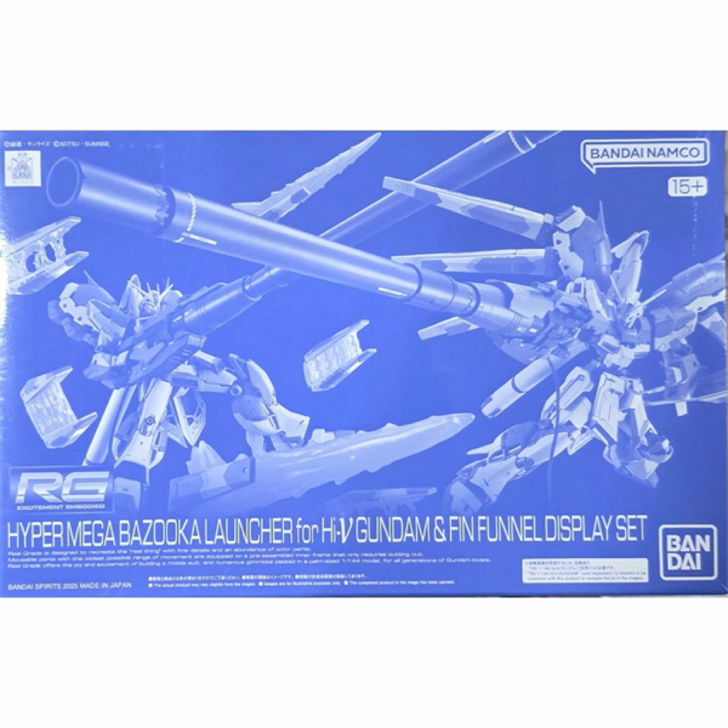 RG Hyper Mega Bazooka Launcher สําหรับชุดแสดงช่องทาง Hi Nu & Fin