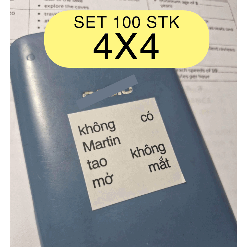 ชุดสติ๊กเกอร์ Cortis meme 100 ชิ้น stk Martin - 4x4- tranbd