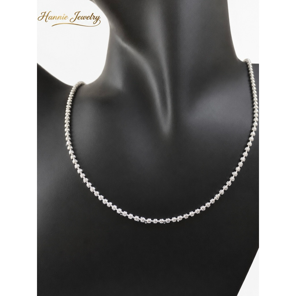 สร้อยคอ - Italian Silver S925 - โซ่บอลกลม mm (CX) - PVN904
