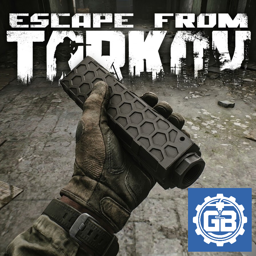 Waffle Escape From Tarkov Wafflemaker Suppressor 14 มม. 3D พิมพ์รังผึ้งเค้กอุปกรณ์เสริมสําหรับจอแสดง
