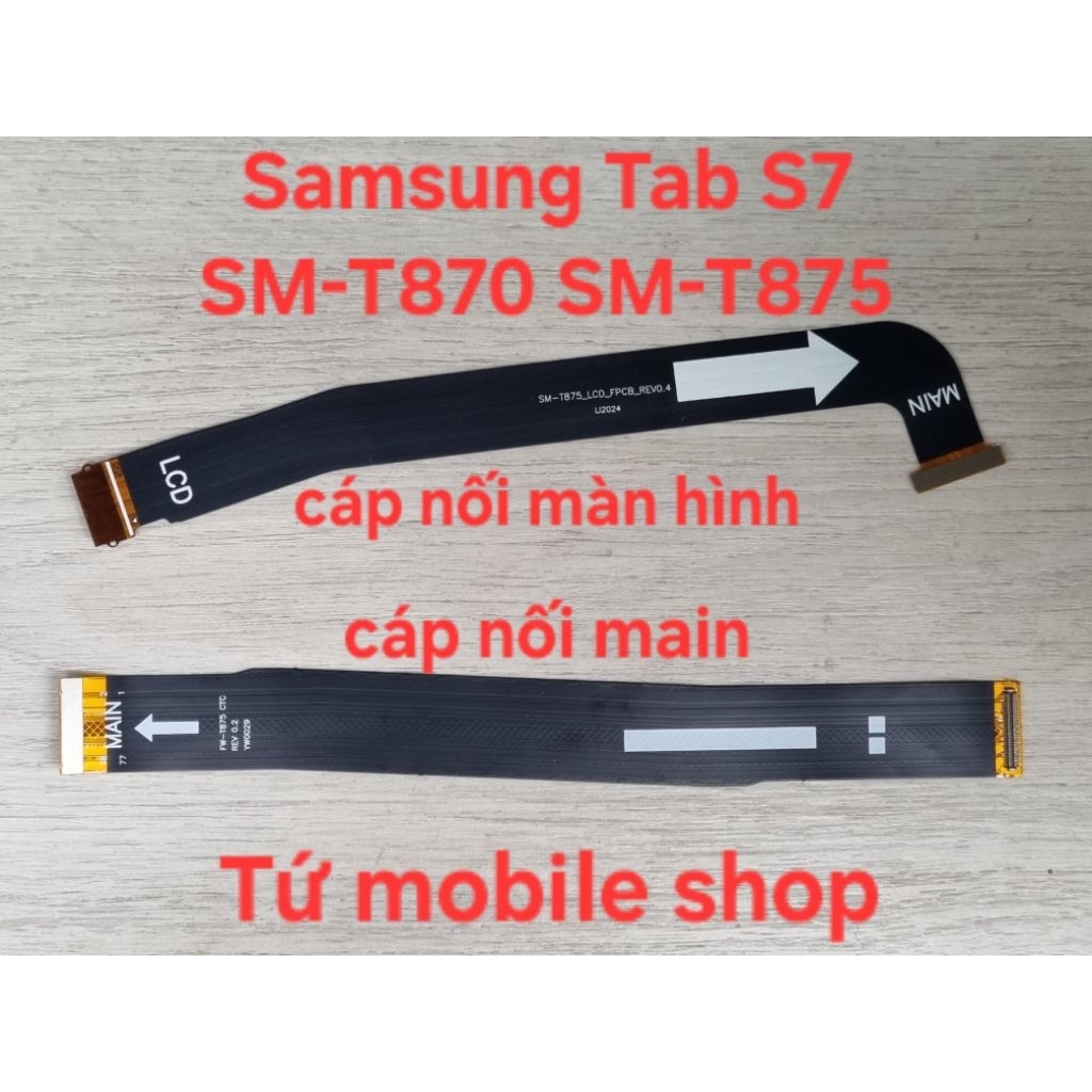 สายเชื่อมต่อหน้าจอ สายเชื่อมต่อหลัก สําหรับ Samsung Tab S7 SM-T870 SM-T875 (ชิ้นส่วน)