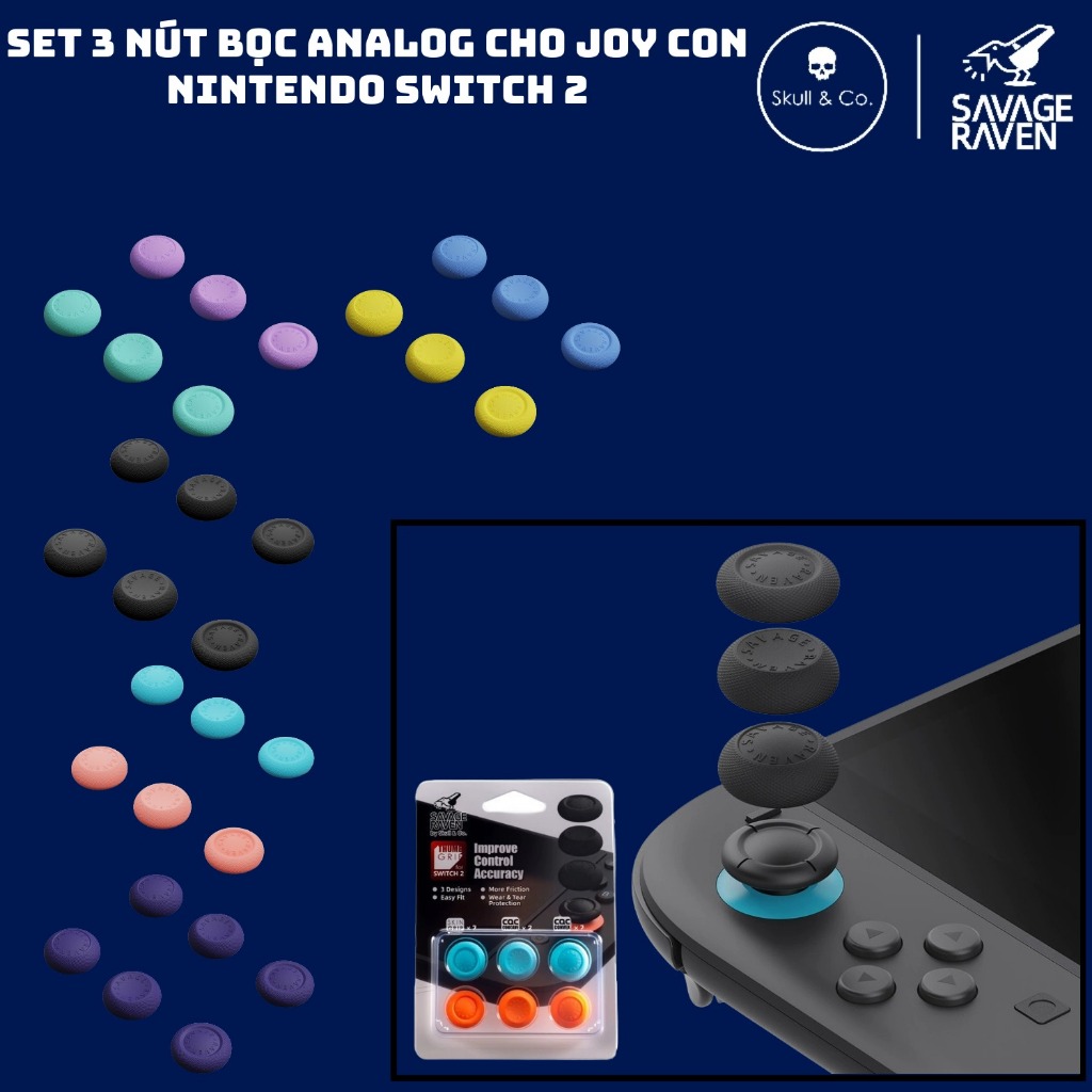 ชุดปุ่มอะนาล็อก 3 ปุ่มสําหรับ Joy Con Nintendo Switch 2