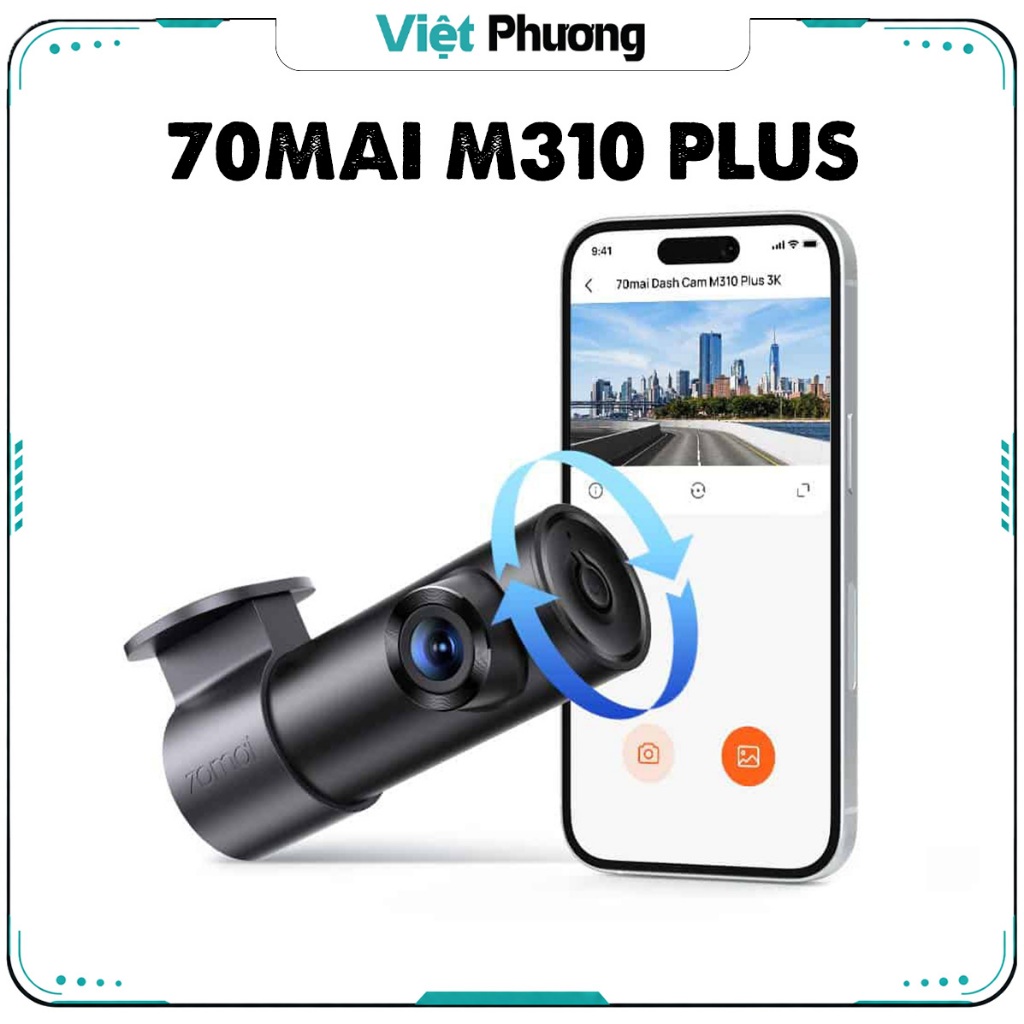 70mai M310 Plus Car Dash Cam เวอร์ชั่นใหม่ 2025 INTERNATIONAL High Definition (สินค้าแท้)