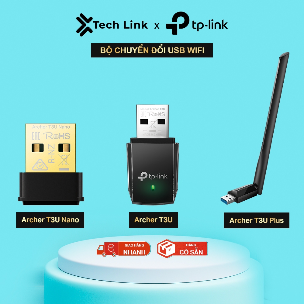 TP-Link Archer T3U / T3U Plus / T3U Nano AC 1300Mpbs อะแดปเตอร์ USB Wifi