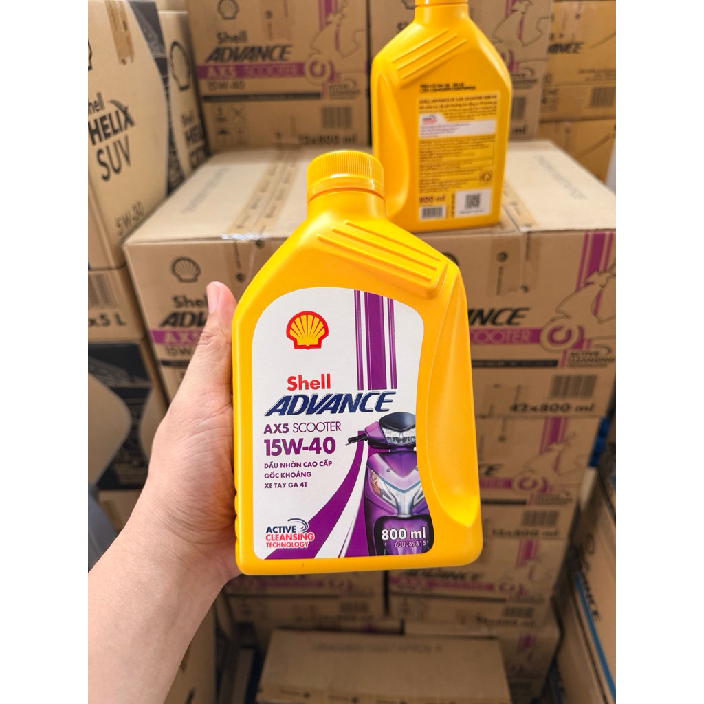 Shell Advance AX5 15W40 – น้ํามันหล่อลื่นแร่สําหรับสกู๊ตเตอร์