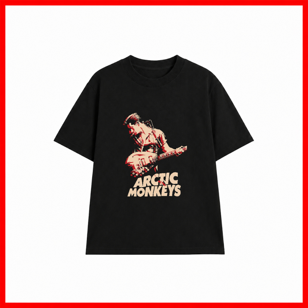 Alex Turner AT002 เสื้อยืดผ้าฝ้ายเนื้อนุ่มทรงหลวมสําหรับทั้งชายและหญิง