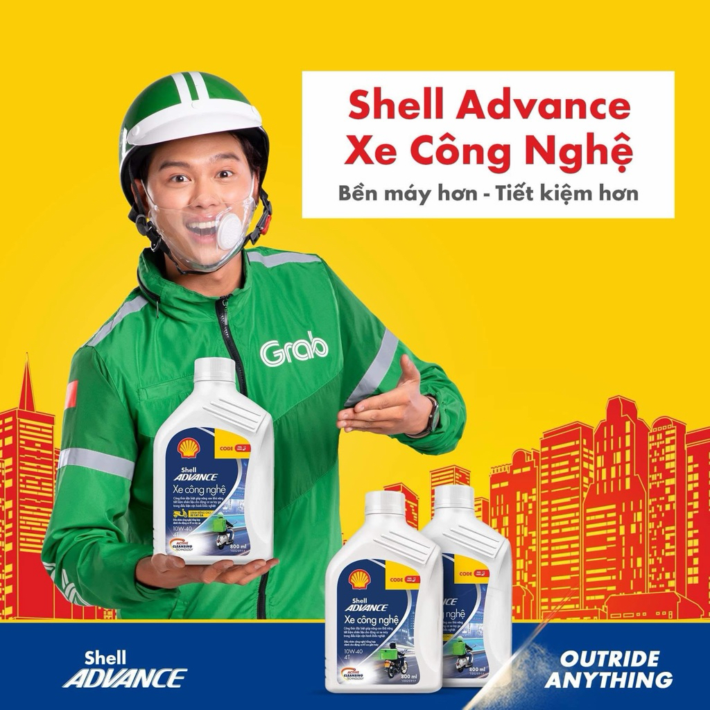 ️ SHELL ADVANCE TECHBIKE 10W40 – สําหรับรถเกียร์เทคโนโลยี