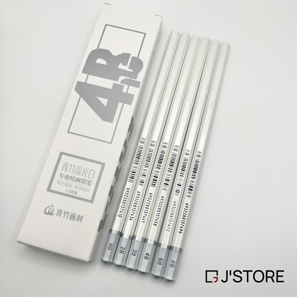 CHINJOO HB DRAWING PENCIL – 8B | SKETCH, PATTERN, PORTRAIT | เครื่องมือทาสี JSTORE