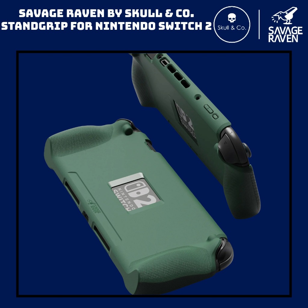 Skull & Co StandGrip Savage Raven Nintendo Switch 2 เคส Zelda Green