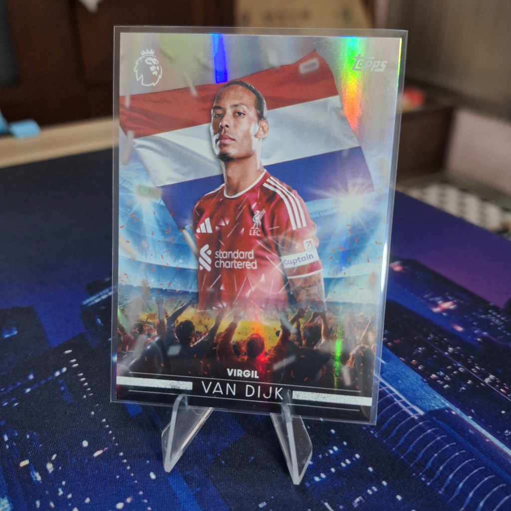 Premier League 2027 Van Dijk Liverpool การ์ด Topps ของแท้