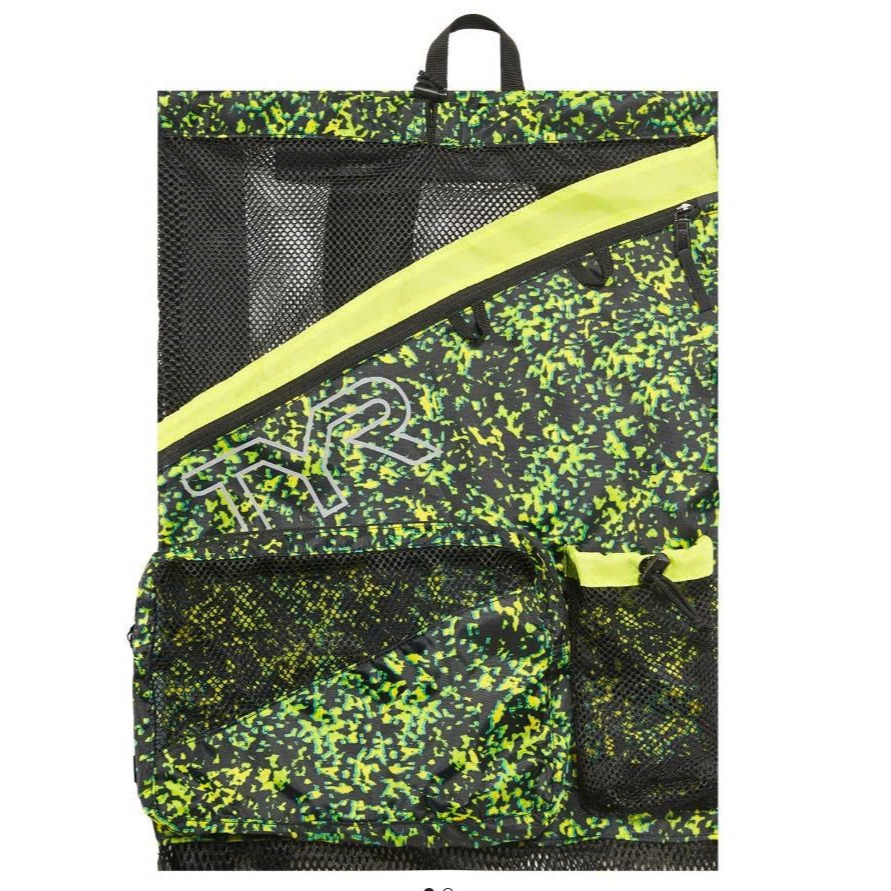 ของแท้ TYR Elite Team Mesh Backpack 40L Limelight