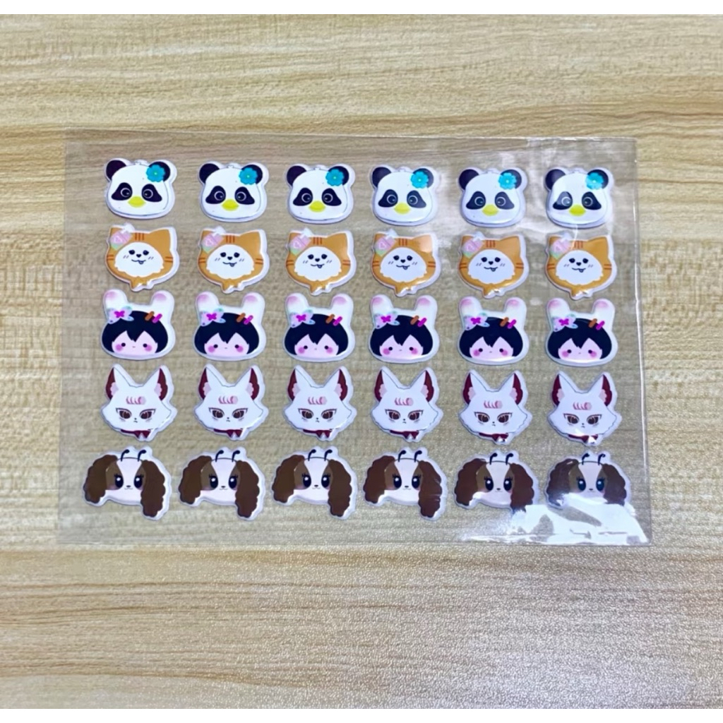สติ๊กเกอร์พลาสติกนูน Lunar Any Muv Jewel Vimmy GMMTV ของตกแต่งทํามือ