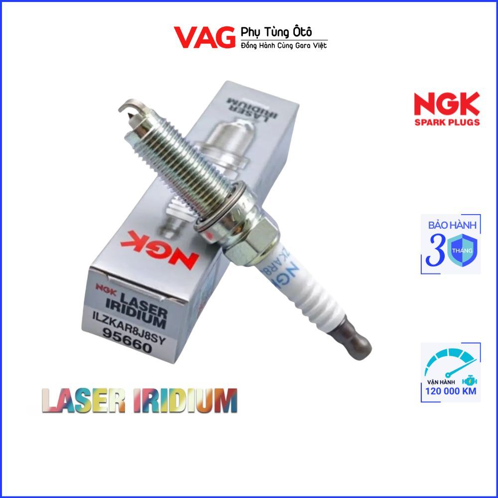 เปลี่ยนหัวเทียน NGK สําหรับ Honda CR-V, Civic 2017- 1.5 Turbo Laser Iridium รหัส ILZKAR8J8SY