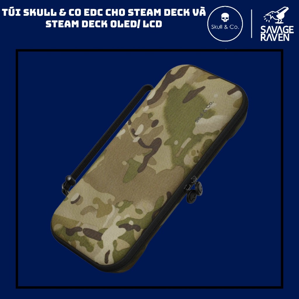 Skull Bag & Co EDC Camo For Steam Deck และ Steam Deck Oled/ LCD