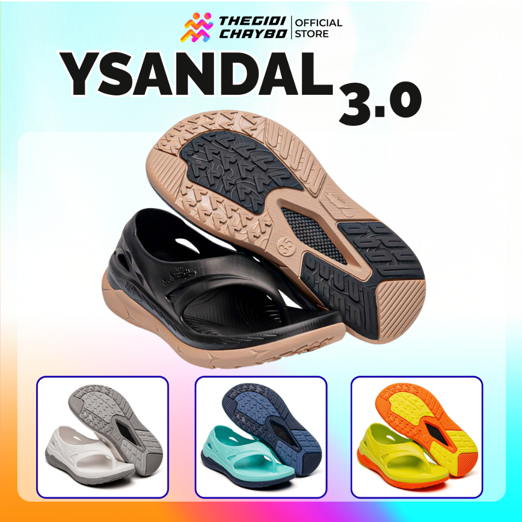 Recovery Carbon YSandal 3.0 BAL5617 รองเท้าแตะสายรัดหลังสําหรับผู้ชายและผู้หญิง - รองเท้าแตะ Recover