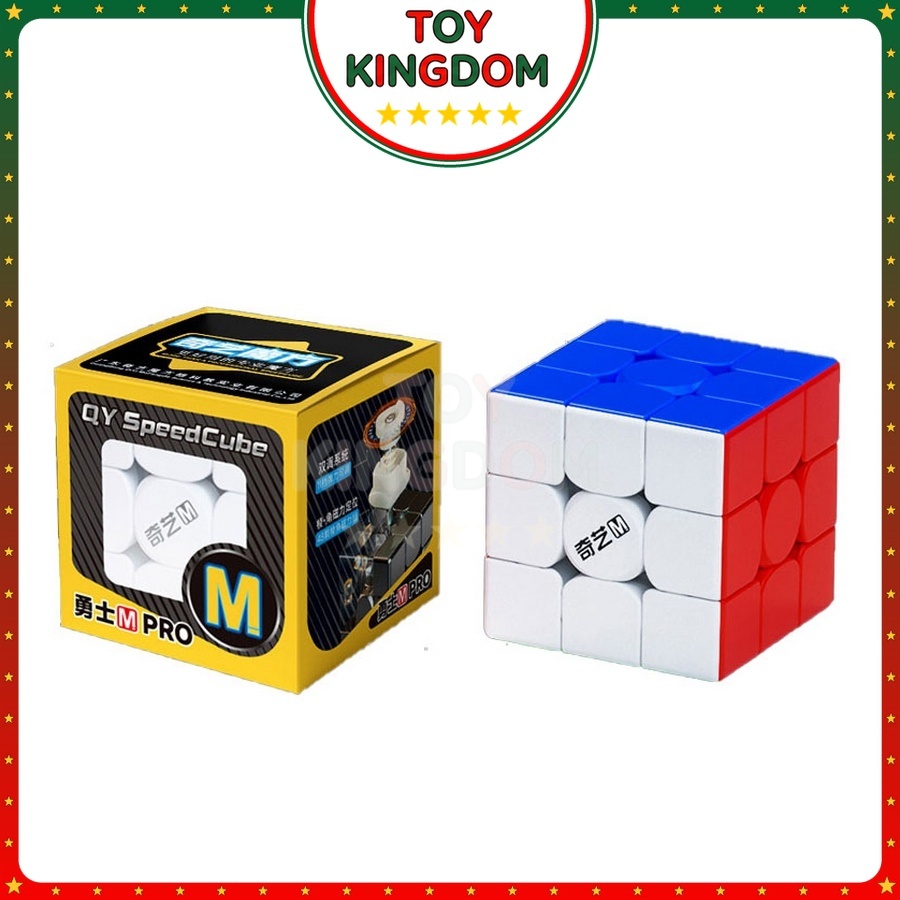 [QiYi] Rubiks Cube 3x3 QiYi Warrior M Pro 2025 Rubiks Cube สติกเกอร์ 3x3x3 พร้อมแม่เหล็กของเล่นปัญญา