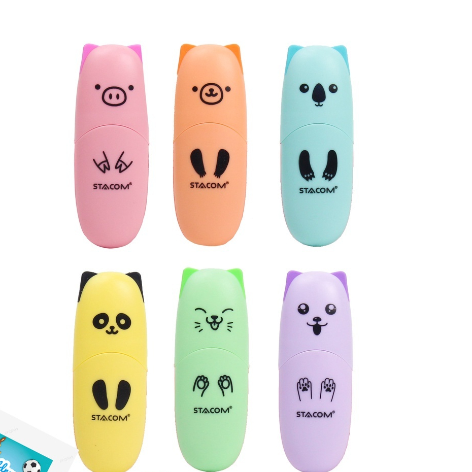 ปากกา Stacom Pastel Color Mini Impression HL001 (2 ชิ้น)