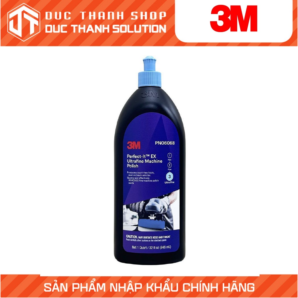 3M 06068 Perfect-It EX Ultrafine Machine Polish 1 Quart (946ml)