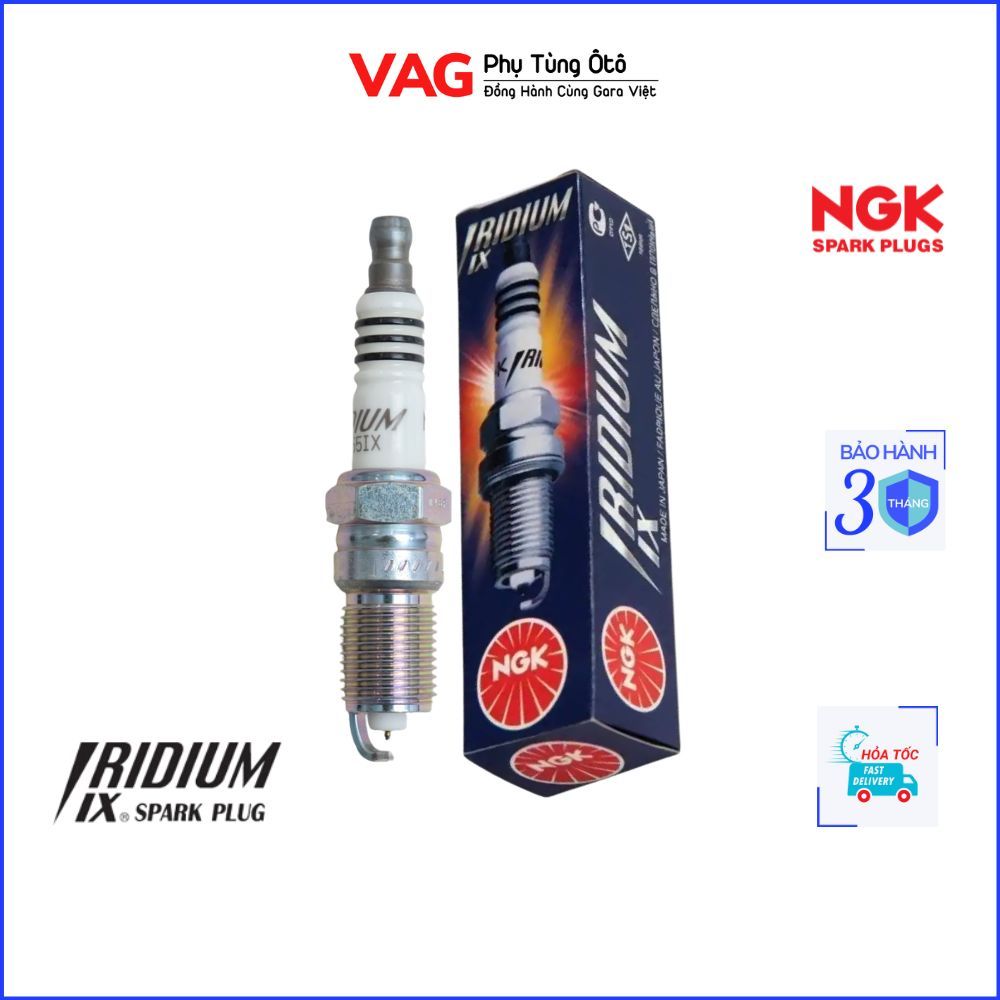 หัวเทียนยี่ห้อ NGK Iridium IX รหัส TR55IX สําหรับ Ford Escape, Mondeo, Focus (2001 - 2012)