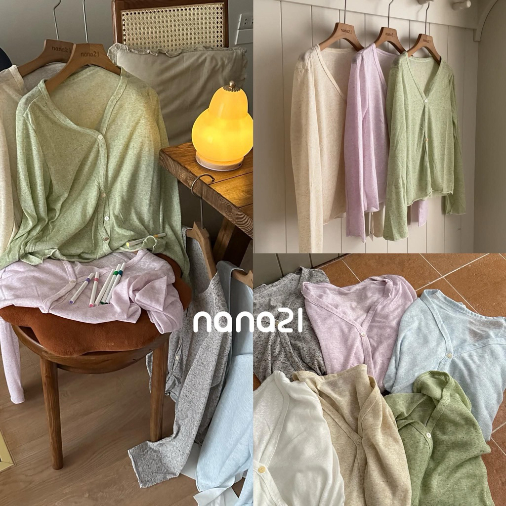 คาร์ดิแกนพริกไทยบาง A170 Nana21 Nanastore21 ผู้หญิง