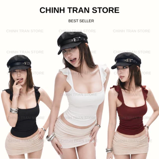 FAIRY WINGS เสื้อโครเชต์ Bodycon ผลิตจากผ้าฝ้ายยืด นุ่ม เย็นสบาย และ Feminine - Chinh Tran Store