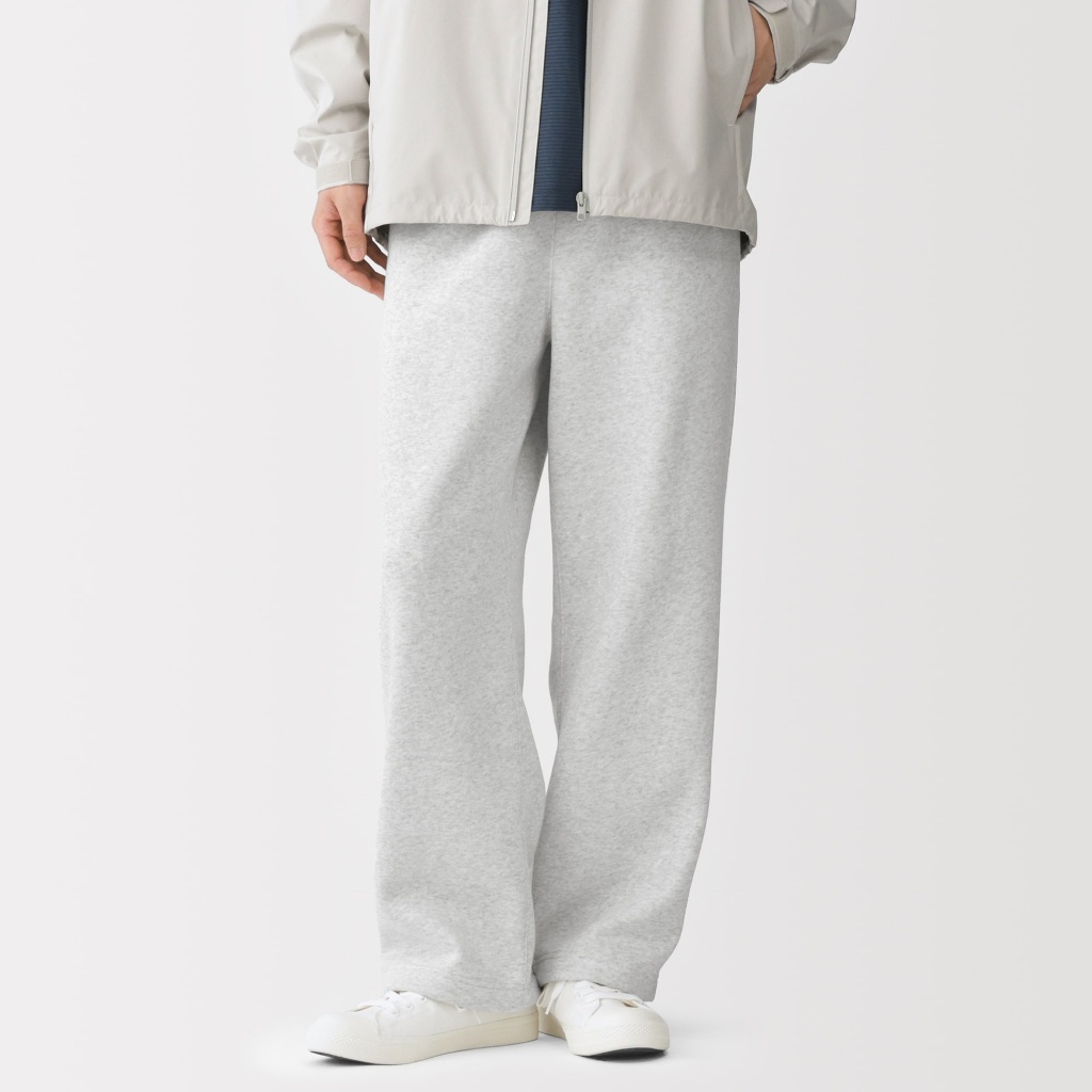 [26AW] กางเกงผ้าฟลีซขากว้างผู้ชาย MUJI