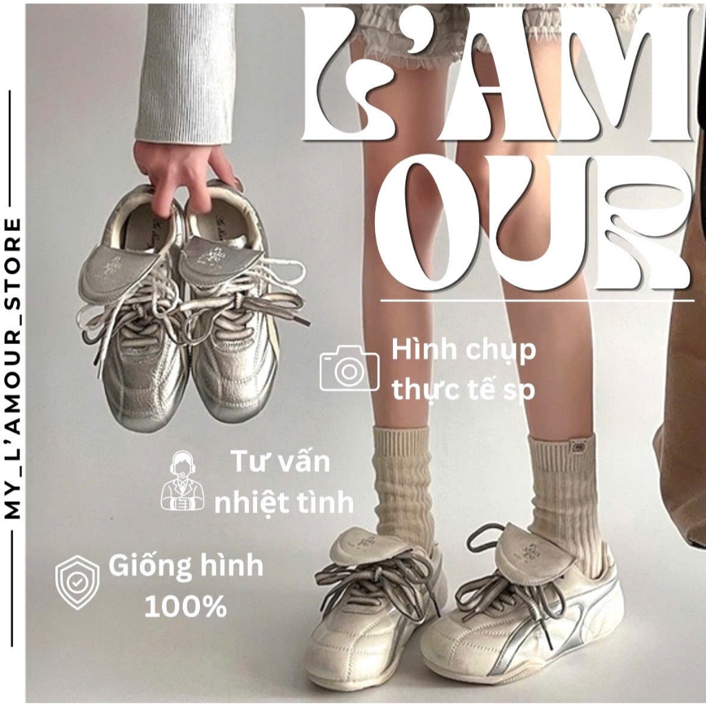 (TYPE 1) รองเท้ากีฬา หนัง PU คุณภาพสูง Low Sole 1P Y2K Retro Style - รองเท้าผ้าใบ Rokie