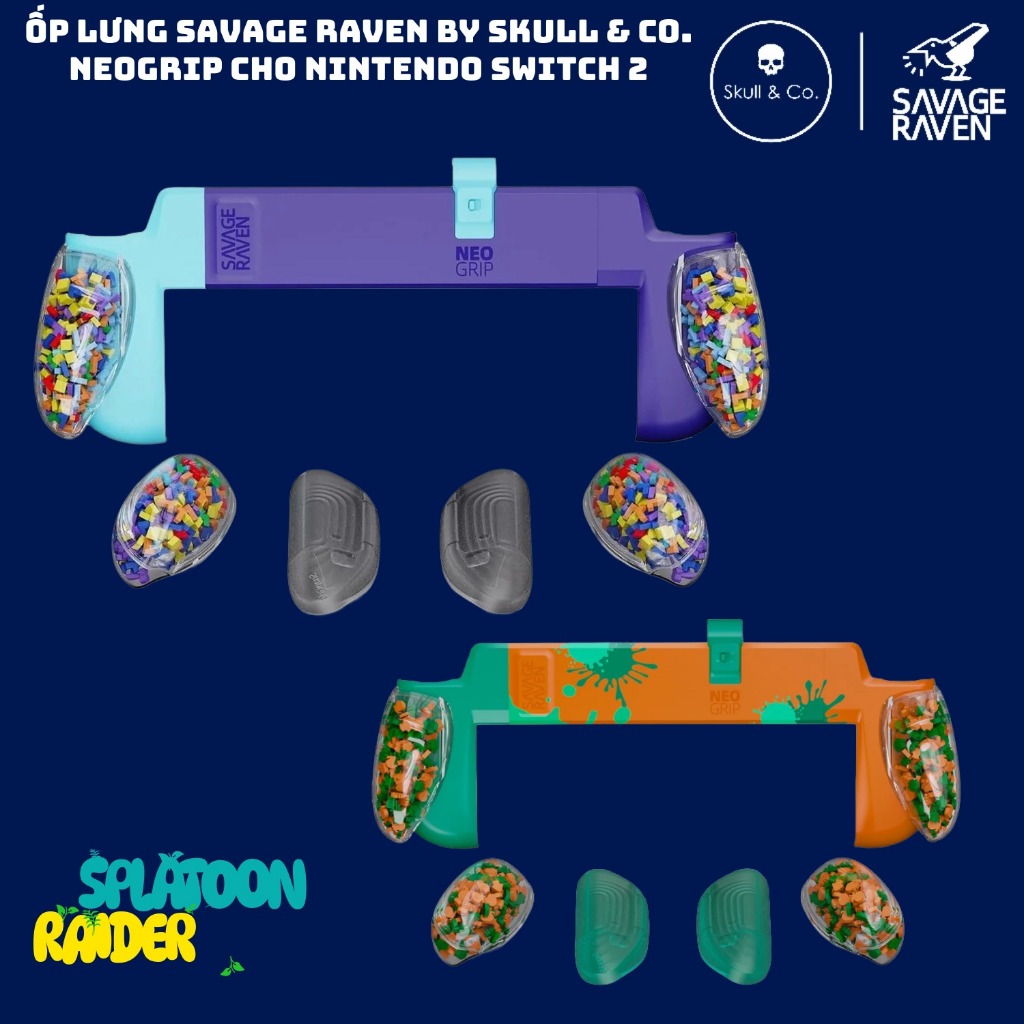 Savage Raven โดย Skull & Co Case NeoGrip สําหรับ Nintendo Switch 2