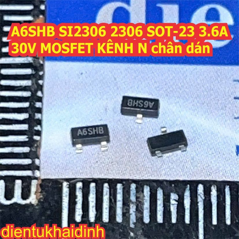 50 ชิ้น A0SHB SI2300 C009T A1SHB SI2301 A2SHB SI2302 A6SHB SI2306 2306 SOT-23 MOSFET CHANNEL pin N /
