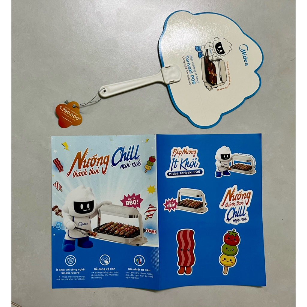 Midea Combo (พัดลมและสติ๊กเกอร์)