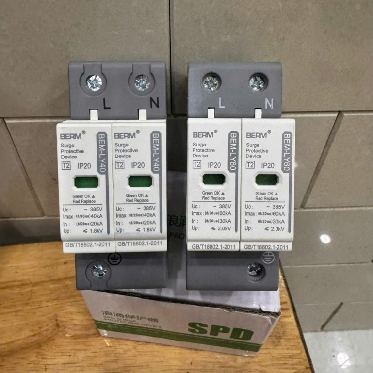ป้องกันไฟกระชาก SPD AC 2P 40ka 385V