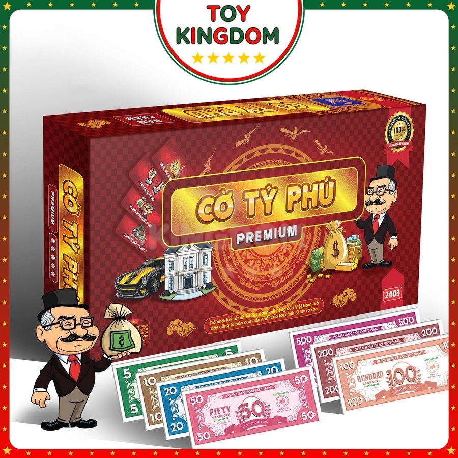 [Foxi] Monopoly Premium Full Magnet Foxi ขนาดใหญ่ที่สุด Monopoly ของเล่นปัญญาสําหรับเด็ก