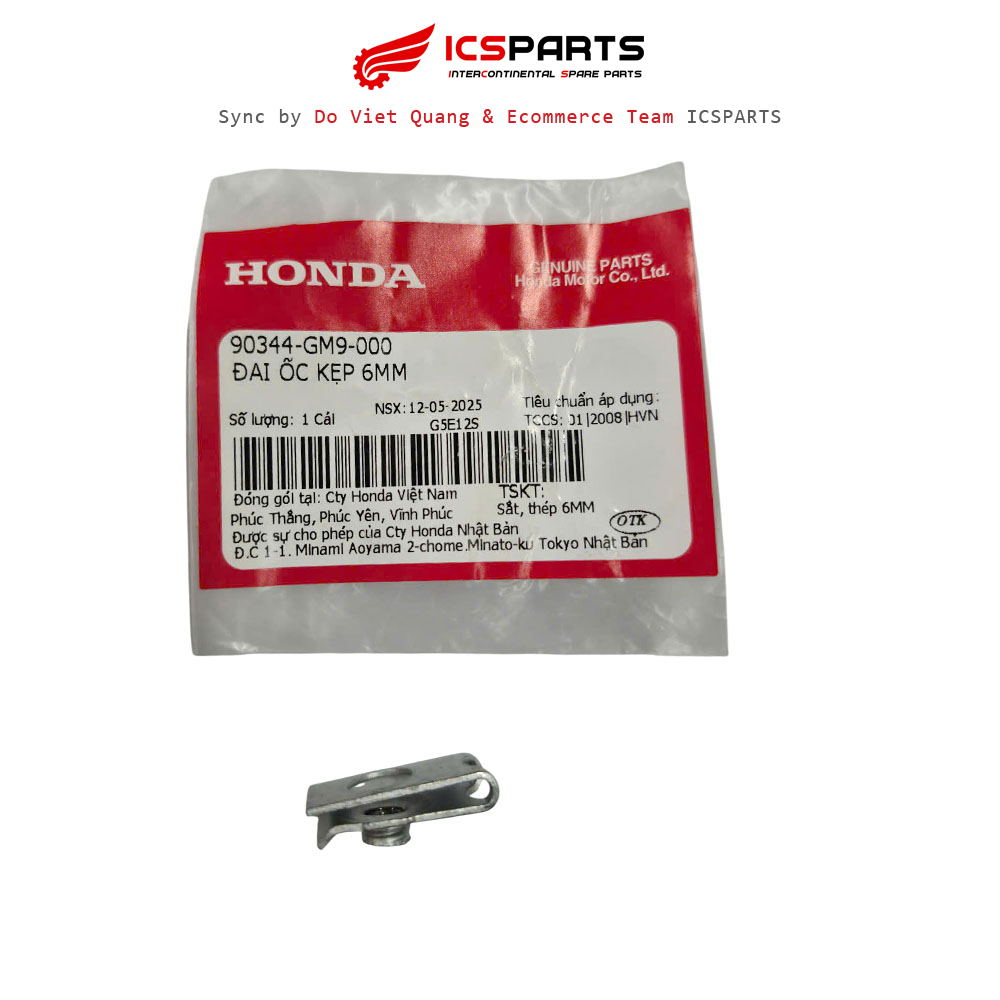 HONDA Dream 100 6mm Clamp Nut (90344-GM9-000)