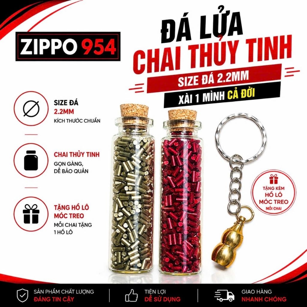 [Zippo 954] Flint สําหรับขวดแก้วขนาดใหญ่ Zippo