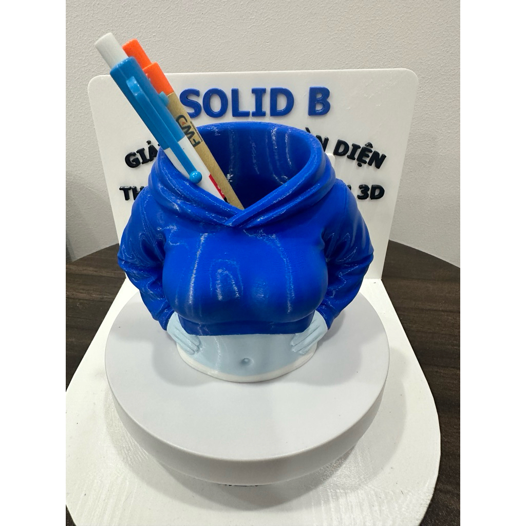 CUTE 3D PRINTED GIRL PEN CASE – ADORABLE & UNIQUE