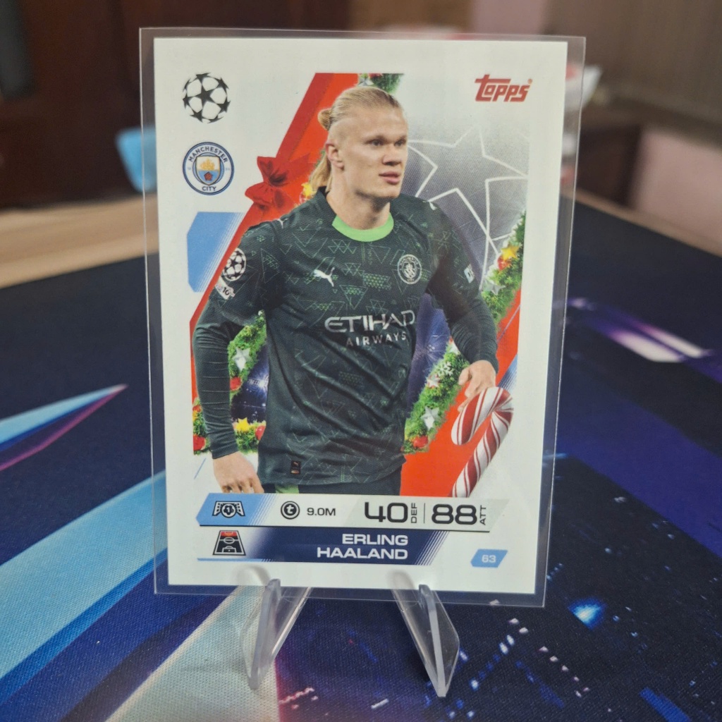 Haaland Man City การ์ด Topps MATCH ATTAX ของแท้