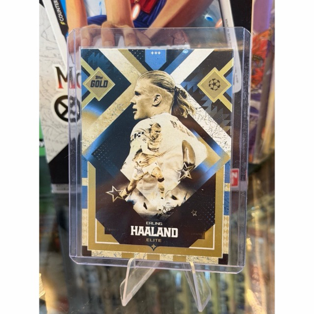 [ใหม่ FALL-HIGH END] Erling Haaland Player Card Topps UCC GOLD 2026 เสื้อแมนซิตี้ ELITE (การ์ดแข็ง)