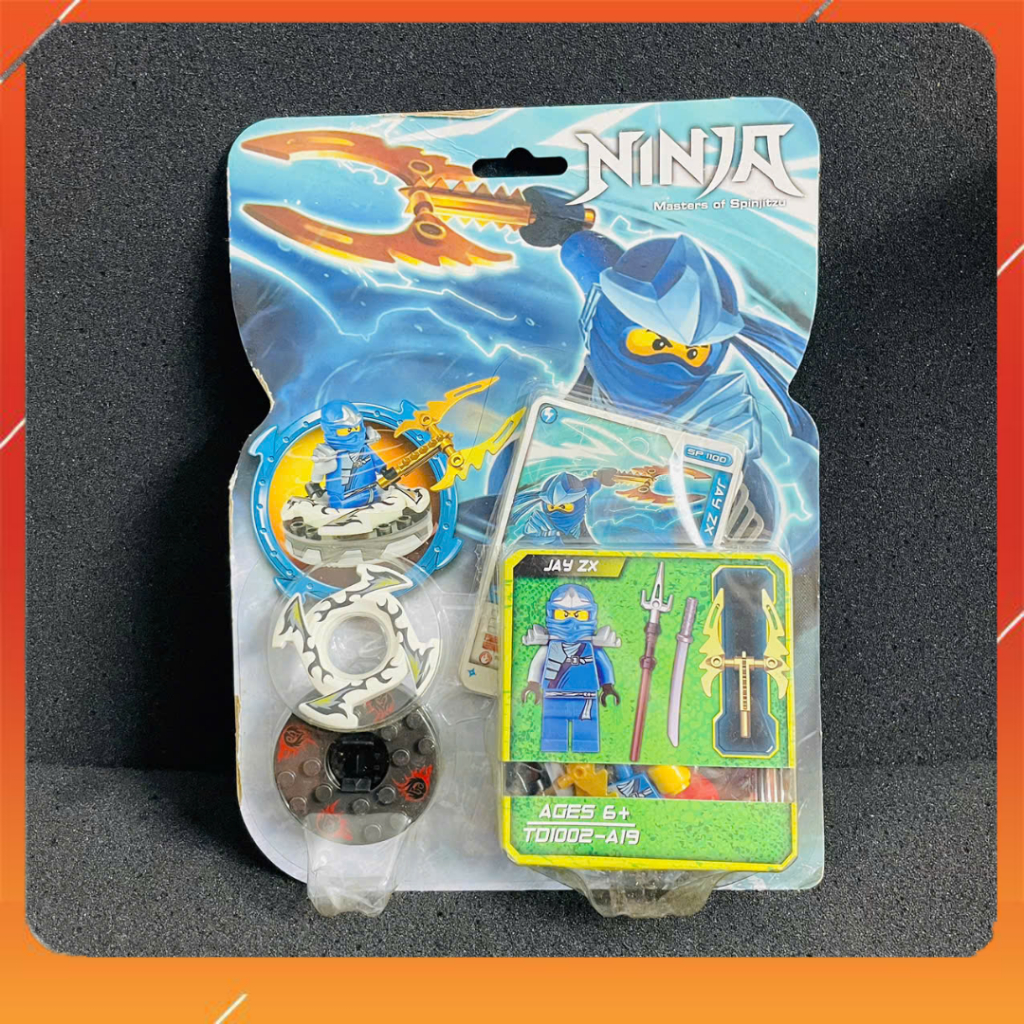 Spiner NINJA Minifigures Jay ZX (ซีลใหม่) ของเล่นสะสม