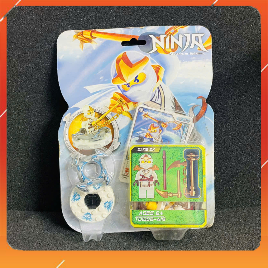 Spiner NINJA Minifigures Zane ZX ของเล่นสะสม (ซีลใหม่)