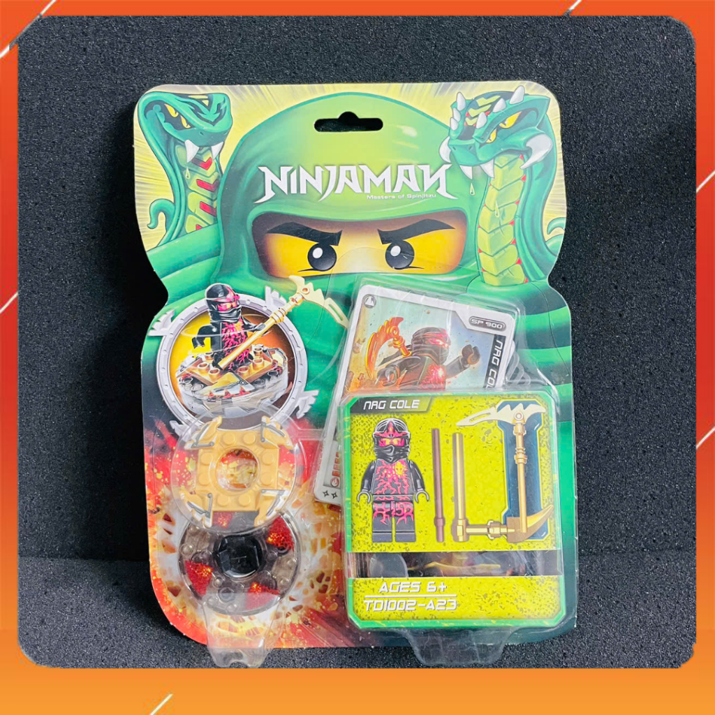 Spiner NINJA Minifigures Cole NRG ของเล่นสะสม (ซีลใหม่)