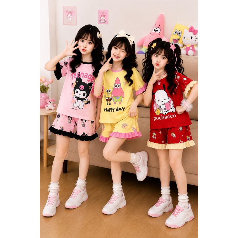 COMBO 3 SETS OF LITTLE GIRLS ขนาด 7-45kg