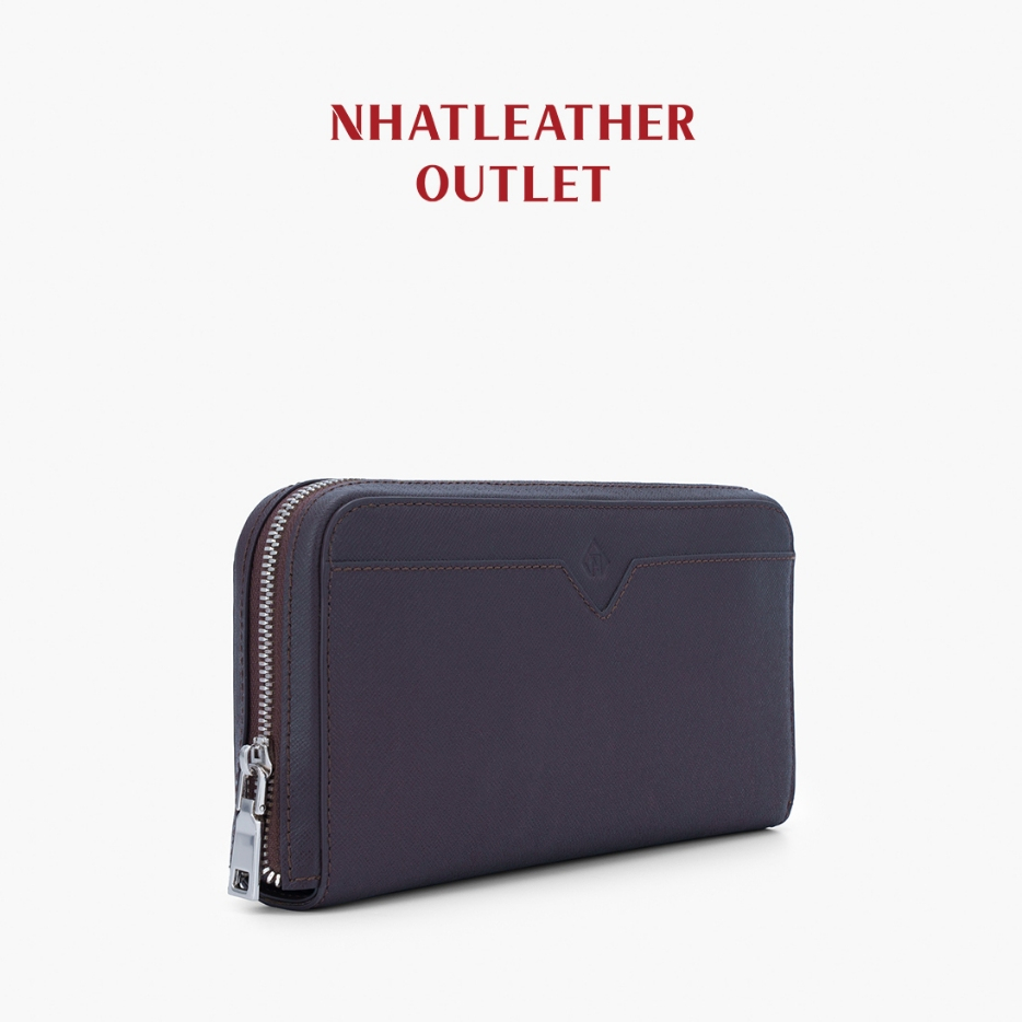 [OUTLET] กระเป๋าสตางค์หนังผู้ชาย NHATLEATHER - กระเป๋าสตางค์คลัตช์หนังแท้ - NVB-030