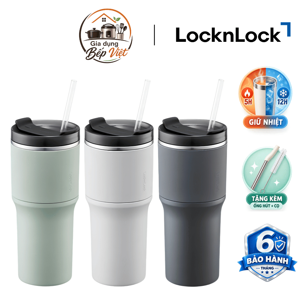 LocknLock Metro Drive LHC4277 แก้วเก็บความร้อน ความจุ 650ml - สินค้าของแท้