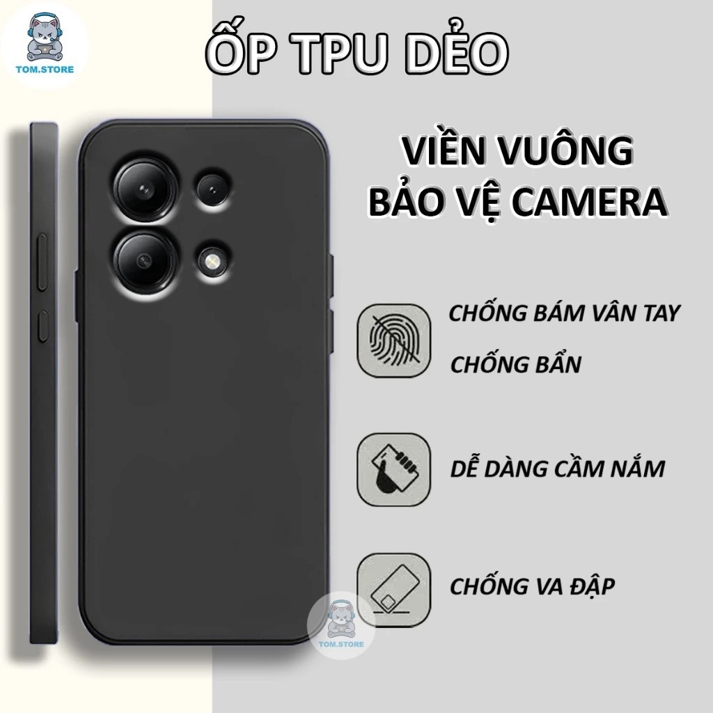 Poco M6 Pro, เคส Poco X6 ขอบเหลี่ยมเพื่อปกป้องกล้อง