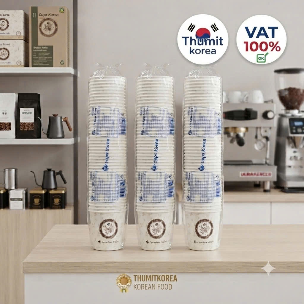 (Combo of 50) Korean Paper Cups 185ml -