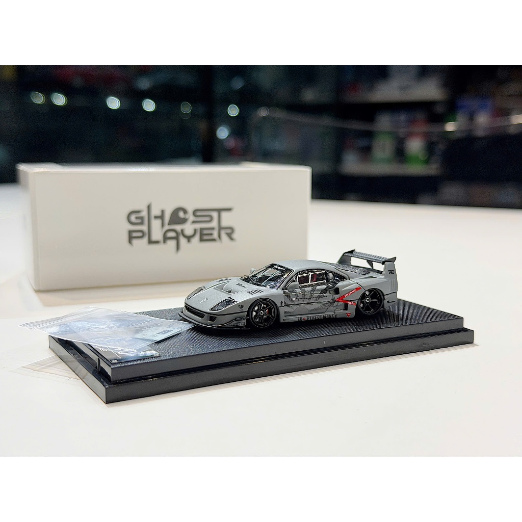 FERRARI F40 LBW FIGHT ZERO MODEL CAR, 1/64 SCALE GHOST PLAYERXE FERRARI F40 LBW FIGHT ZERO MODEL, 1/