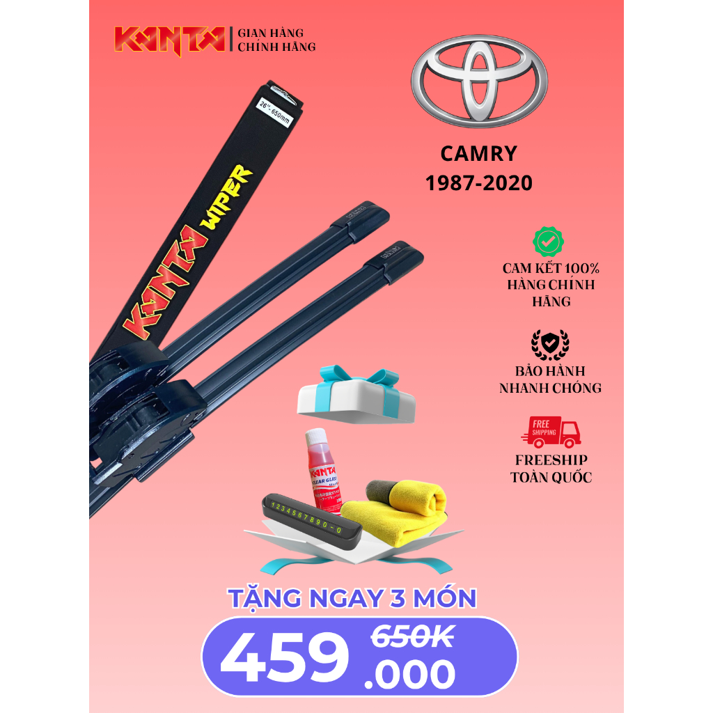 ที่ปัดน้ําฝน Kanta LUXURY สําหรับ TOYOTA CAMRY V20 XV10 XV20 สะอาดสุดๆ เงียบสุดๆ ทนทานสุดๆ