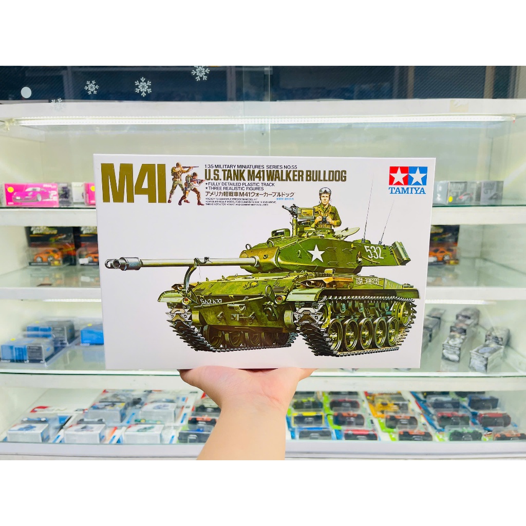 รถถังทหารอเมริกัน รุ่น M41 Walker Bulldog 35055 Tamiya