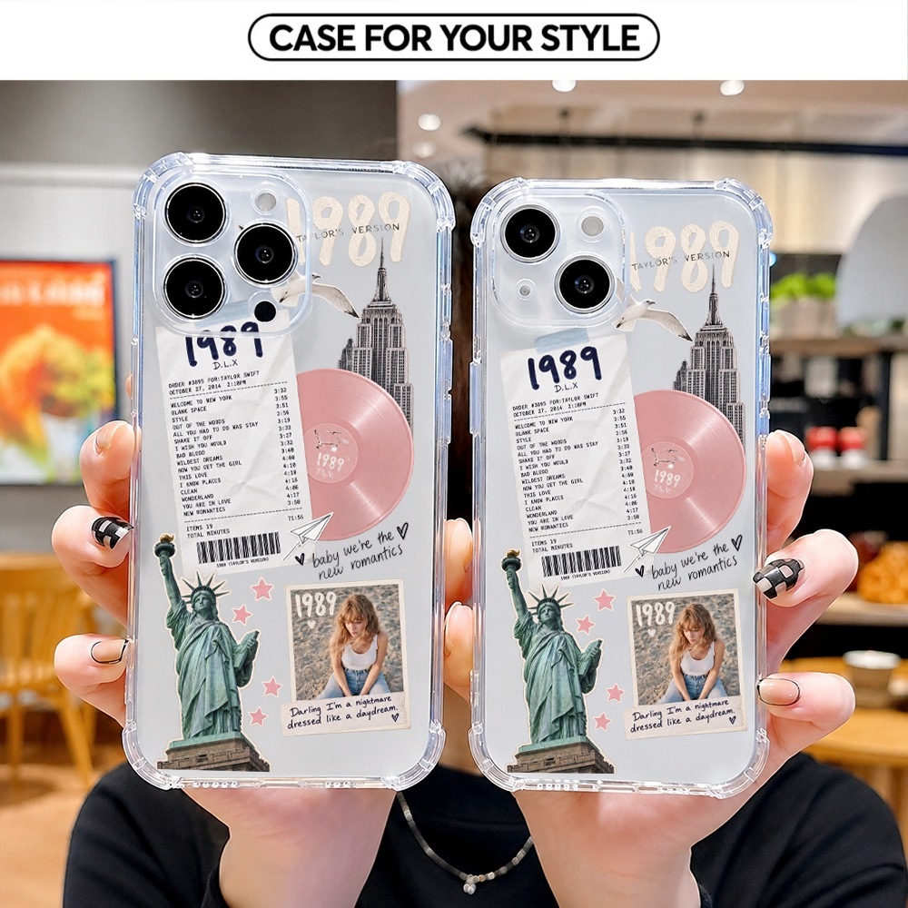 เคส Samsung สําหรับ S25/S25 FE/S24/S24 FE/S23/S25 Ultra กันกระแทกใสยืดหยุ่น 1989