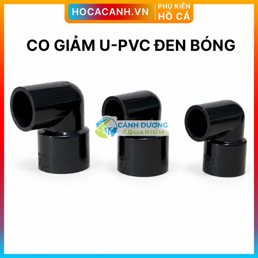 สีดําเงา U-PVC Phi 32-25-20 เฉพาะสําหรับตู้ปลา